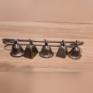 Silver Bell Charm Brooch